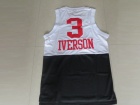 Philadelphia 76ers #3 IVERSON White/Black Swingman Jerseys