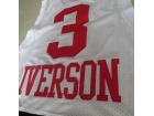 Philadelphia 76ers #3 IVERSON White/Black Swingman Jerseys