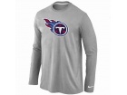 Nike Tennessee Titans Logo Long Sleeve T-Shirt Grey