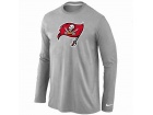 Nike Tampa Bay Buccaneers Logo Long Sleeve T-Shirt Grey