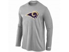 Nike St.Louis Rams Logo Long Sleeve T-Shirt Grey