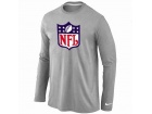 Nike NFL Logo Long Sleeve T-Shirt Grey