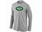 Nike New York Jets Logo Long Sleeve T-Shirt Grey