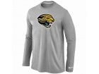 Nike Jacksonville Jaguars Logo Long Sleeve T-Shirt Grey