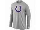 Nike Indianapolis Colts Logo Long Sleeve T-Shirt Grey