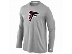 Nike Atlanta Falcons Logo Long Sleeve T-Shirt Grey