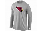 Nike Arizona Cardinals Logo Long Sleeve T-Shirt Grey