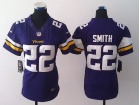 Nike Minnesota Vikings #22 Harrison Smith Purple 2013 New Style Women Limited Jerseys