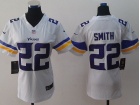 Nike Minnesota Vikings #22 Harrison Smith White 2013 New Style Women Limited Jerseys