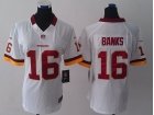 Women Nike Washington Redskins #16 Brandon Banks White Limited Jerseys