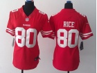 Women Nike San Francisco 49ers #80 Jerry Rice Red Limited Jerseys