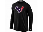 Nike Houston Texans Logo Long Sleeve T-Shirt black