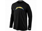 Nike San Diego Charger Logo Long Sleeve T-Shirt black