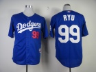 Los Angeles Dodgers #99 Hyun-Jin Ryu Blue Cool Base Baseball Jerseys