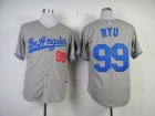 Los Angeles Dodgers #99 Hyun-Jin Ryu Grey Cool Base Baseball Jerseys