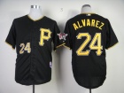 Pittsburgh Pirates #24 Pedro Alvarez Black Cool Base Baseball Jerseys