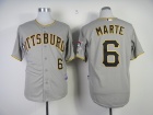 Pittsburgh Pirates #6 Marte Starling Grey Stitched Cool Base Jerseys