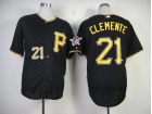 Pittsburgh Pirates #21 Robert Clemente Black Cool Base Jerseys