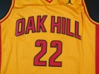 Jordan Oak Hill Academy #22 Carmelo Anthony Yellow Throwback Basketball Jerseys