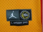 Jordan Oak Hill Academy #22 Carmelo Anthony Yellow Throwback Basketball Jerseys