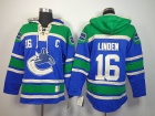 Vancouver Canucks #16 Trevor Linden Blue NHL Hockey Sweaters