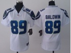 Nike Women Seattle Seahawks #89 Doug Baldwin White Jerseys