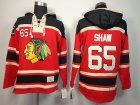 Chicago Blackhawks #65 Anrew Shaw Red Pullover Hooded Sweatshirts