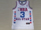 NBA Atlanta 2013 All Star #3 Allen Iverson White Jerseys