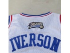 NBA Atlanta 2013 All Star #3 Allen Iverson White Jerseys