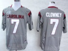 South Carolina Gamecocks #7 Jadeveon Clowney Grey 2013 New Style College Football 2013 Jerseys