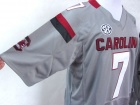  South Carolina Gamecocks #7 Jadeveon Clowney Grey 2013 New Style College Football 2013 Jerseys