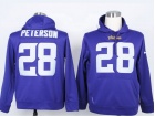 Minnesota Vikings #28 Adrian Peterson Purple Nike NFL Hoodies