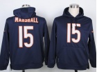 Chicago Bears #15 Brandon Marshall Blue Nike NFL Hoodies