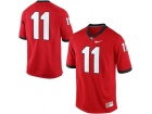 Georgia Bulldogs #11 Aaron Murray Red College Football Limited Jerseys