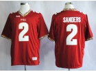 Florida State Seminoles (FSU) #2 Deion Sanders Red 2013 College Football Jerseys