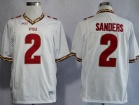 Florida State Seminoles (FSU) #2 Deion Sanders White 2013 College Football Jerseys