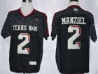 Texas A&M Aggies #2 Johnny Manziel Black 2013 New Season College Football Techfit Jerseys