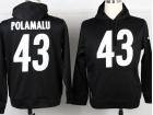 Pittsburgh Steelers #43 Polamalu Black Nike NFL Hoodies