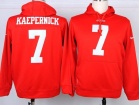 San Francisco 49ers #7 Colin Kaepernick  Red Nike NFL Hoodies