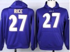 Baltimore Ravens #27 Ray Rice Purple Nike NFL Hoodies