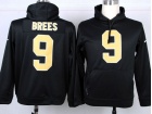 New Orleans Saints #9 Drew Brees Black Nike NFL Hoodies