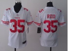 Nike San Francisco 49ers #35 Eric Reid  White Women Jerseys