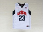 USA Team #23 Kyrie Irving White National Team Basketball Jerseys