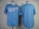 Kansas City Royals Blank Light Blue Cool Base Jerseys