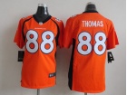 Women Nike Denver Broncos #88 Demaryius Thomas Orange 2013 New Style Jerseys