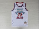 NBA All Star #23 Michael Jordan White 1990-91 Hardwood Classic Jerseys