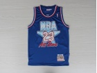 NBA All Star #23 Michael Jordan Blue 1990-91 Hardwood Classic Jerseys