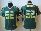 Women Nike Green Bay Packers #52 Matthews Green Elite 2013 New Drift Fashion Jerseys