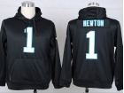 Carolina Panthers #1 Newton Black Nike NFL Hoodies