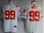 Wisconsin Badgers #99 J.J. Watt White NCAA Football Jerseys